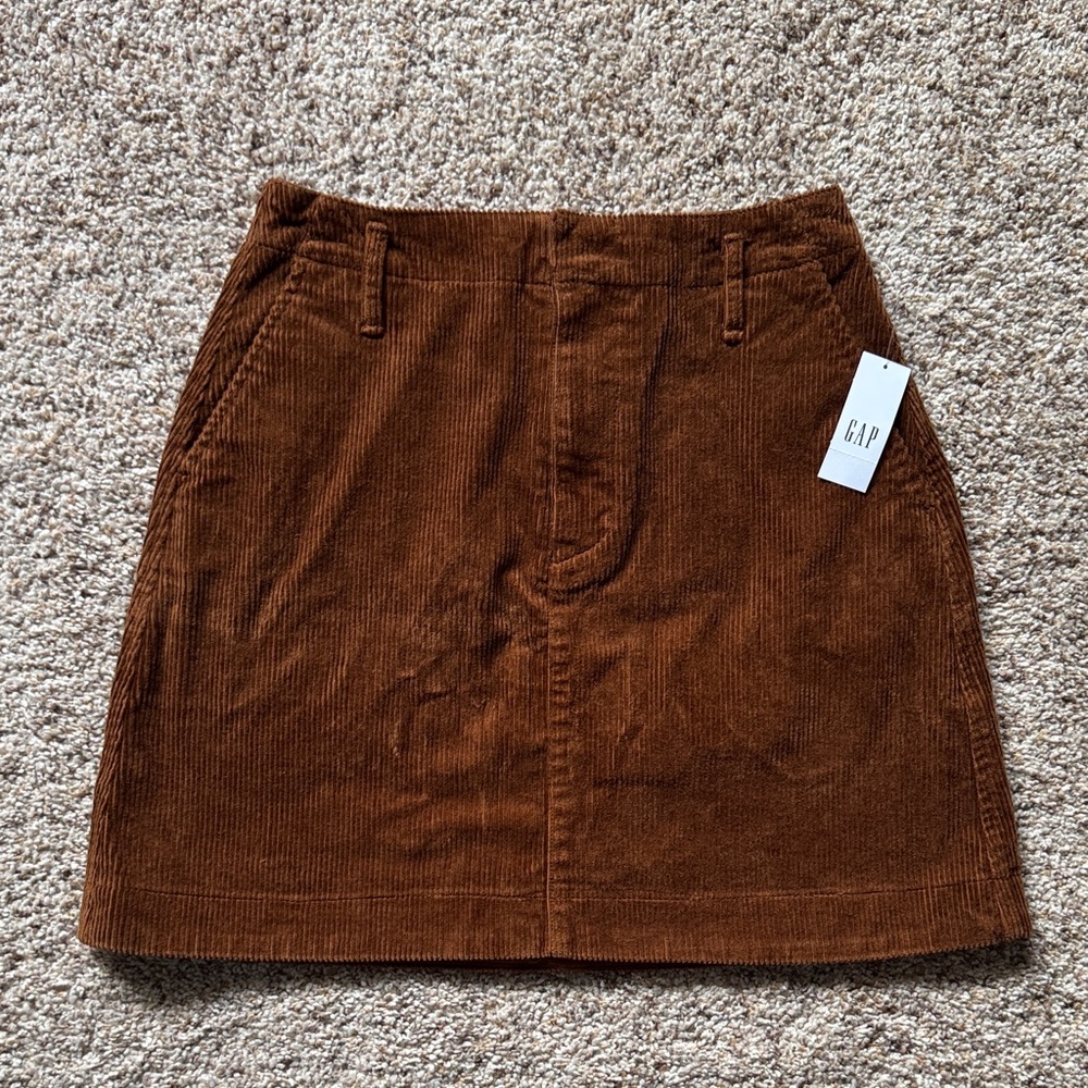 GAP Women's Brown Corduroy Mini Skirt